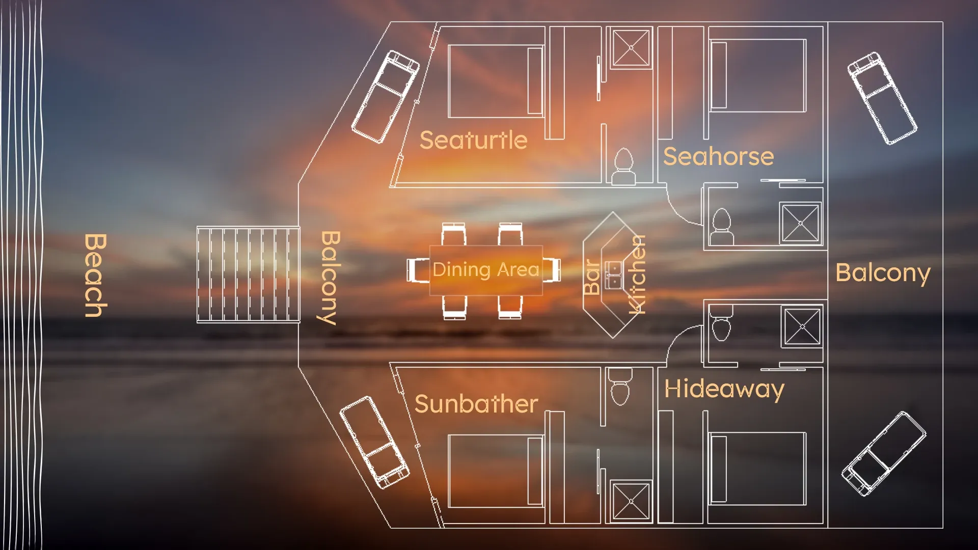 Eagle Bay Retreat Loft Villa Layout